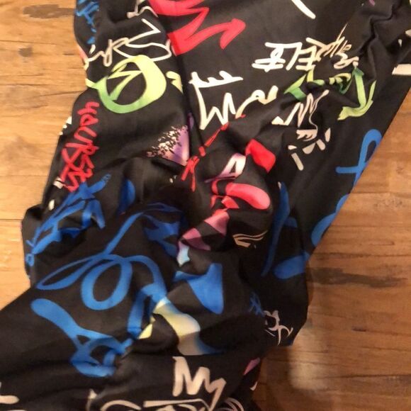 Off shoulder graffiti print bodycon cinched dress homemade - Picture 7 of 10